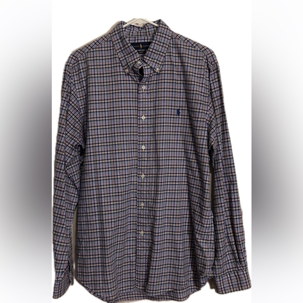 Ralph Lauren Men’s Button Down Oxford Shirt Long Sleeve Slim Fit Size Large